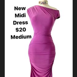 New Midi Dress- Lilac Medium