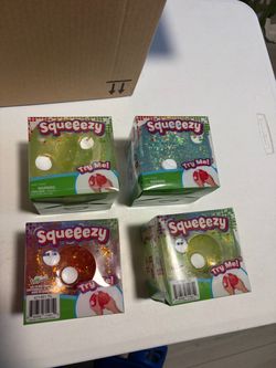 Squeeezy Glitter Stress Balls – Set of 4