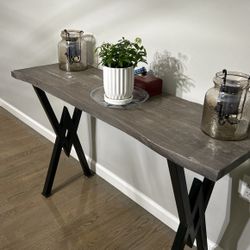 Live Edge Console Table