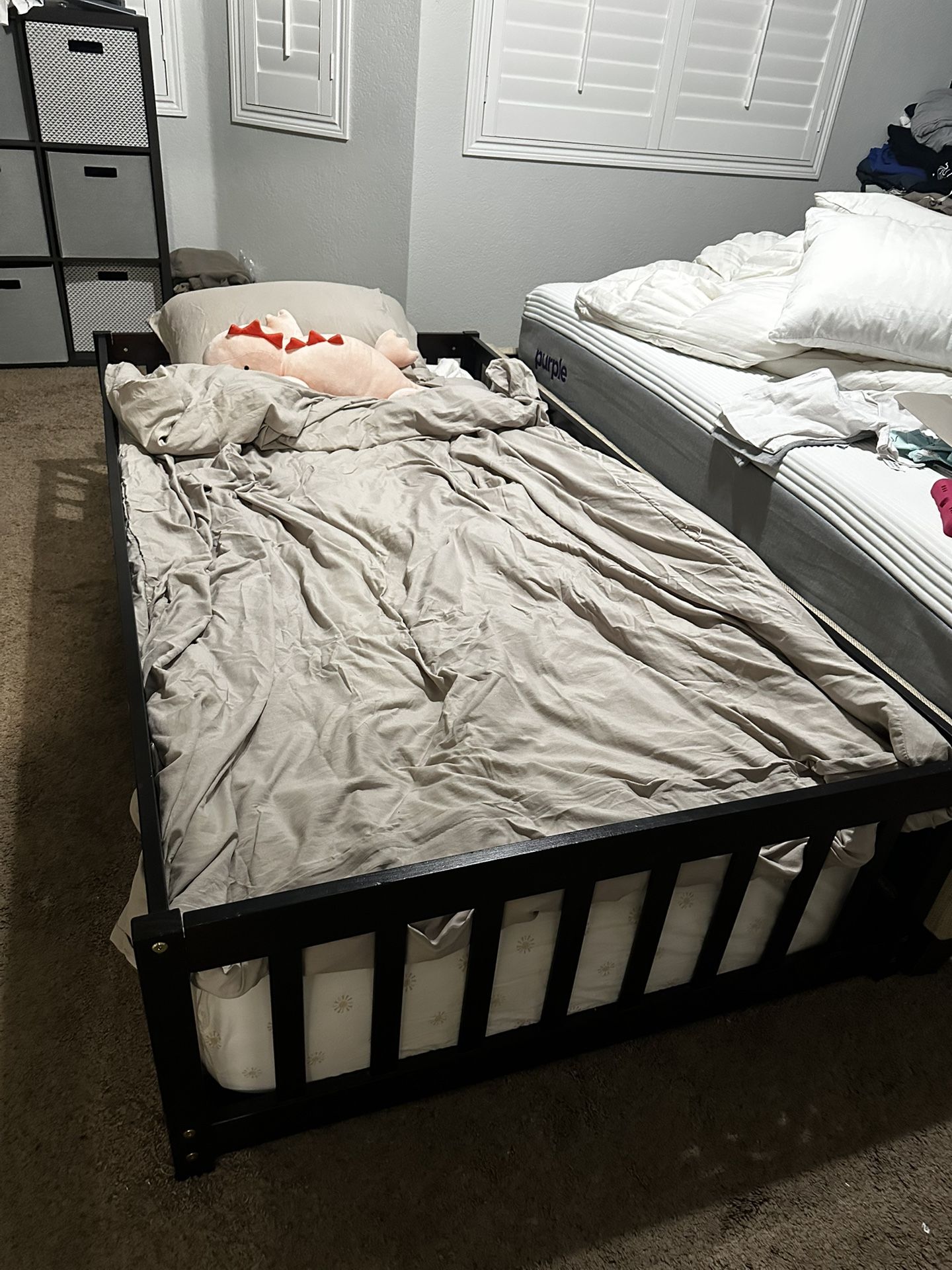 Twin Sized floor Bed frame