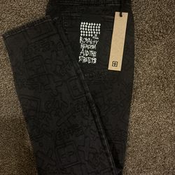 Ksubi Black Pattern Jeans 