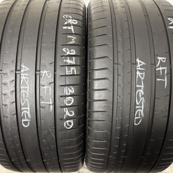 2 Tires 275 35 20 Pirelli P Zero Pz4 Run Flat No Repairs