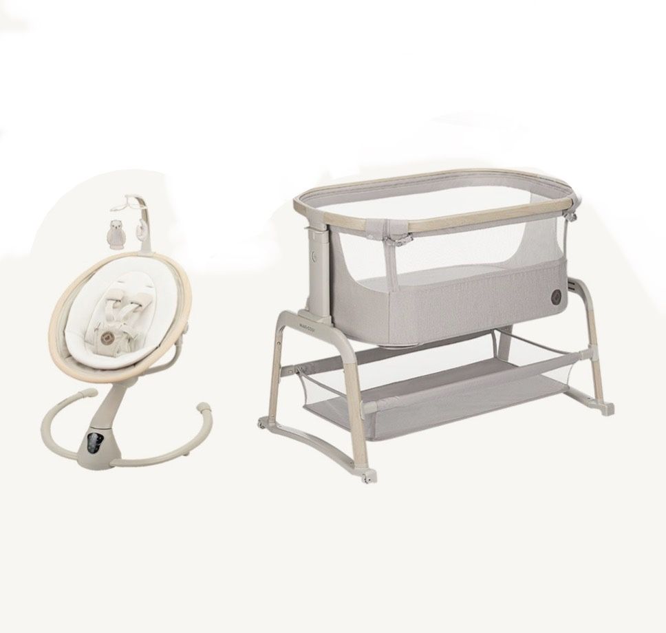 NEW! Maxi Cosi Bassinet & Swing Set in Oat