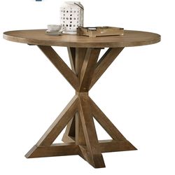 Tall Round Dining Table for 4 to 6
