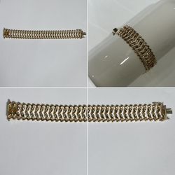 💛 14K Gold Bracelet — Made in Italy (Aurafin)
