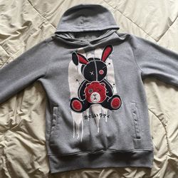 Grey Designed Hoodie
