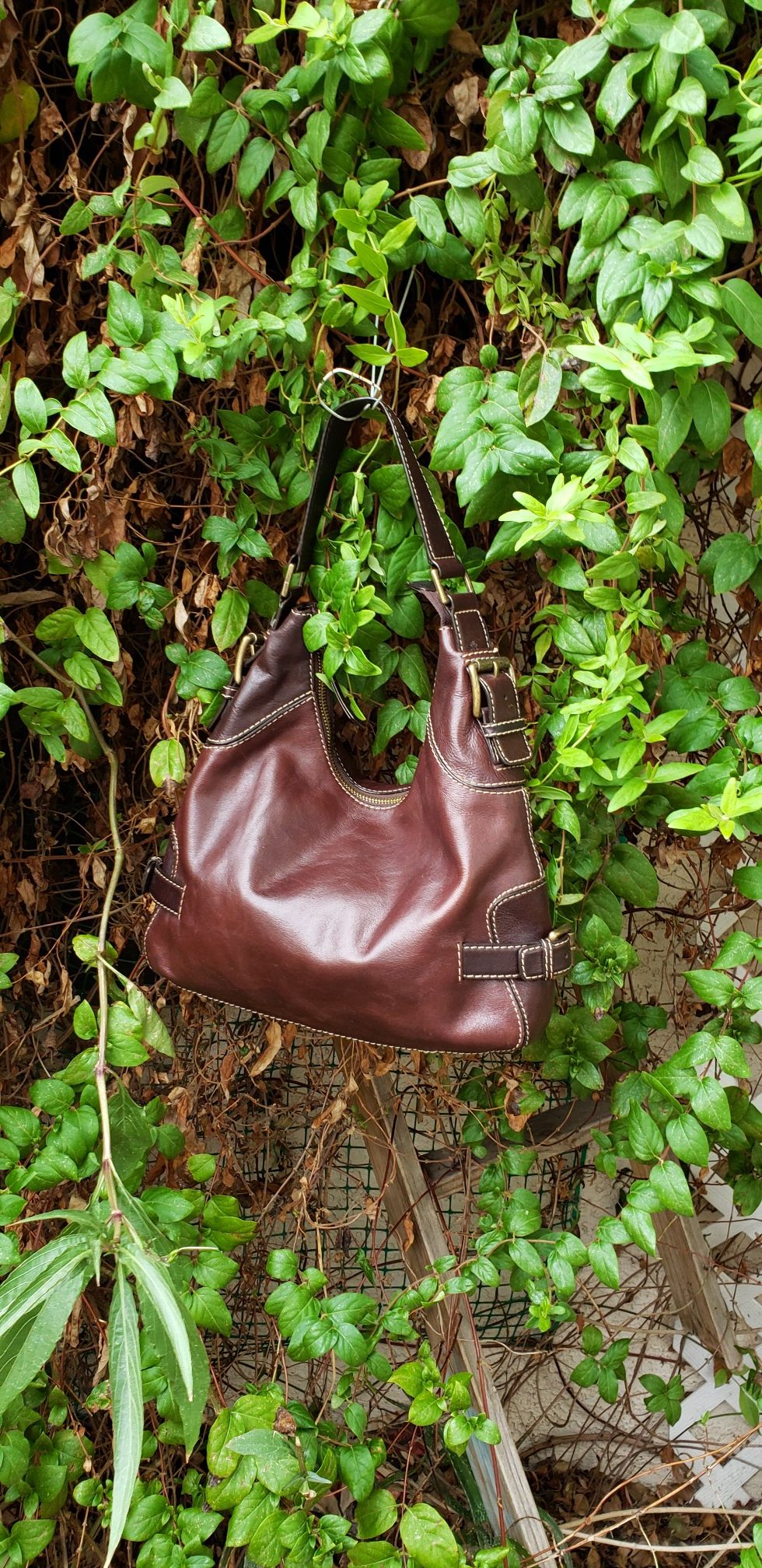 Authentic Michael kors hobo leather bag