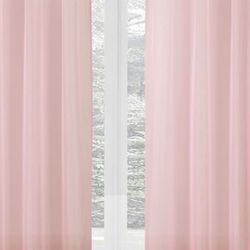 Blush Chiffon Curtsins Wedding