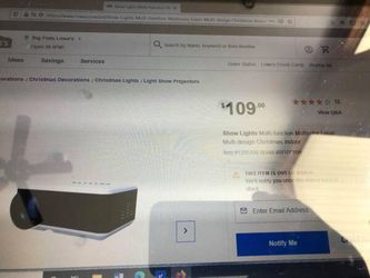 NEW MULTI FUNCTION LASER PROJECTOR CHRISTMAS NEW YEARS RETAILS $109 AT LOWES SELLING FOR $75 BLUETOOTH ALSO PLAYS MOVIES AND PHOTOS