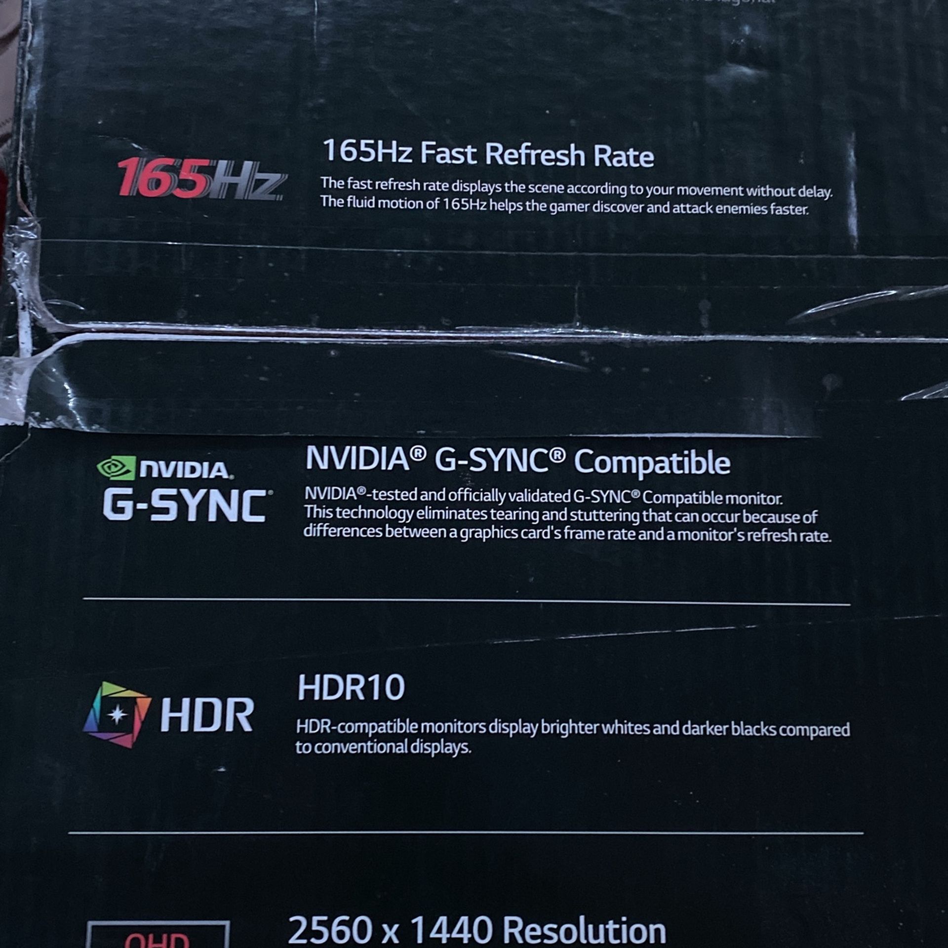 Screen, broken gaming monitor