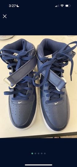Nike AF1 Navy Mid Top