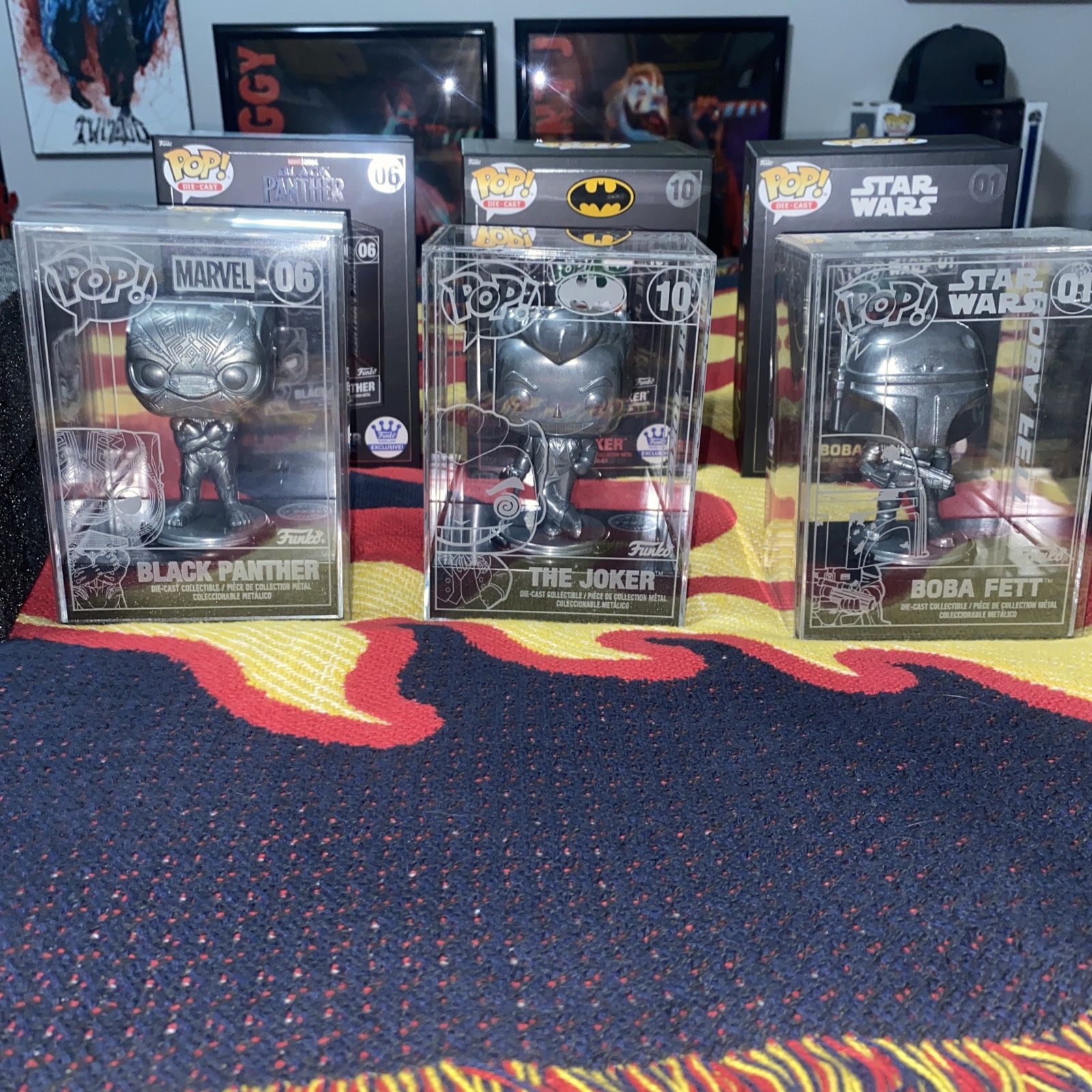 Chase Die Cast Lot Funko Joker Boba Fett Black Panther