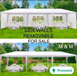 10'x30' Outdoor Canopy Tent Patio Camping Gazebo Storage Shelter Pavilion Cater Party Wedding BBQ Events Tent w/Removable Sidewalls