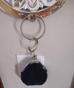 Beaded Evening Bag With Wrist Band