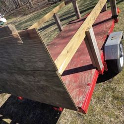 4c8 Rare Tilt trailer. No Ramps Needed 