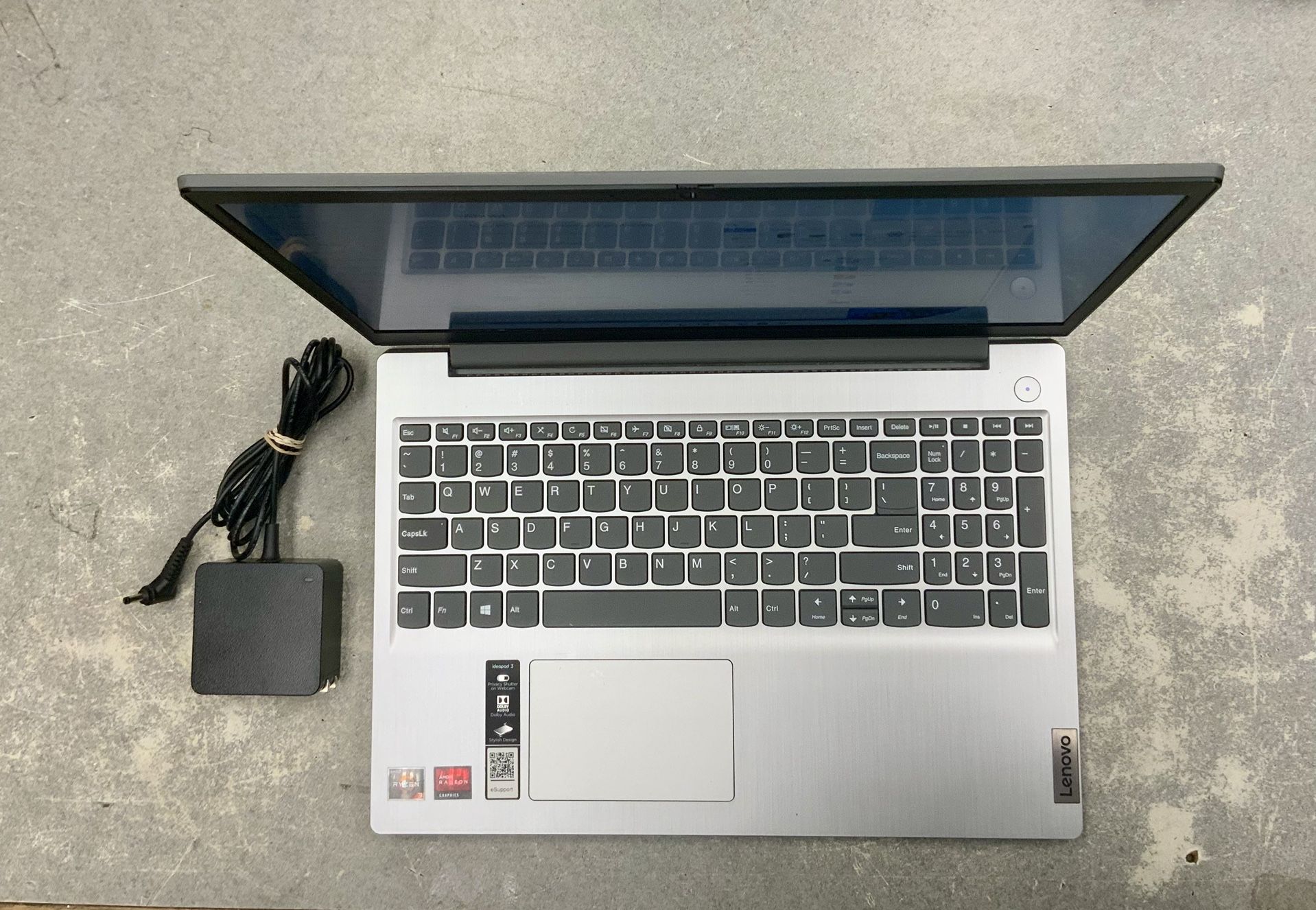 Lenovo Ideapad 3 Laptop 15ADA05 AMD Ryzen 3 Radeon Graphics 8GB RAM 256 SSD Notebook Wifi Bluetooth Windows 11 Keyboard