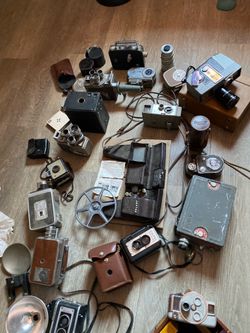 Vintage camera photographs