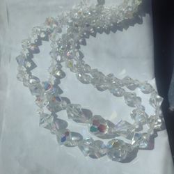 Austria Crystals Necklace Antique Evening Wear
