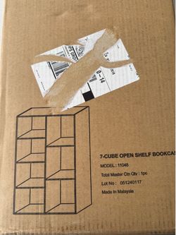 7 Cube Shelf Bookcase
