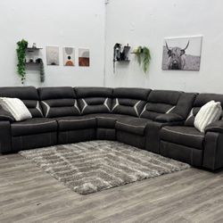 Sectional Powered Recliner Couch - Free Delivery 