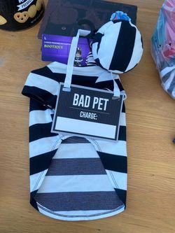 Bootique 3-Piece Prisoner Pet Costume Size L