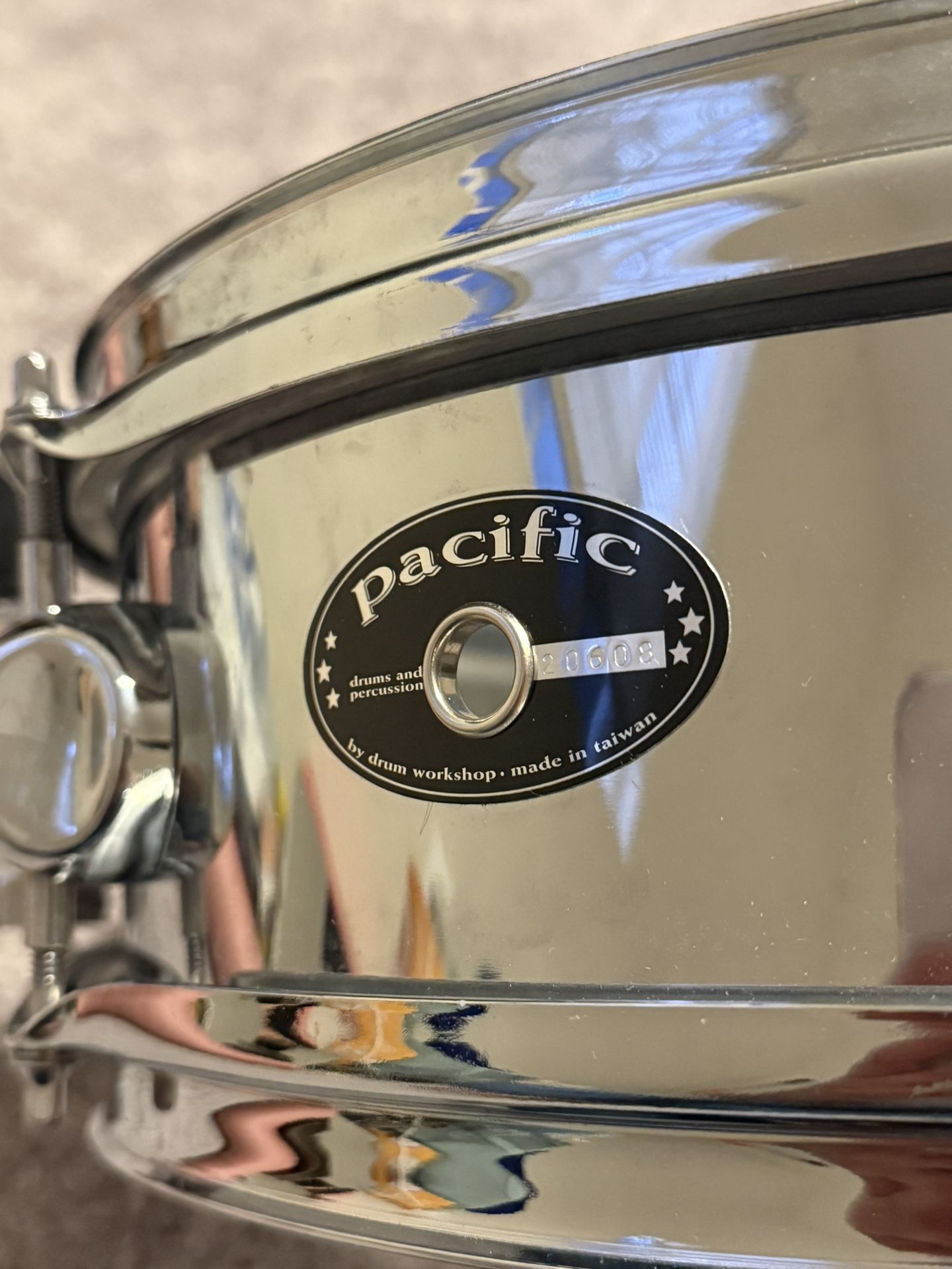 Pacific Steel Piccolo Chrome Snare Drum 13x4