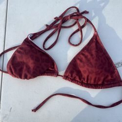 Red Cheetah Print Bikini 