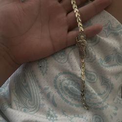 14k san judas gold bracelet 