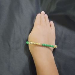 Golden Lime Beaded Bracelet!