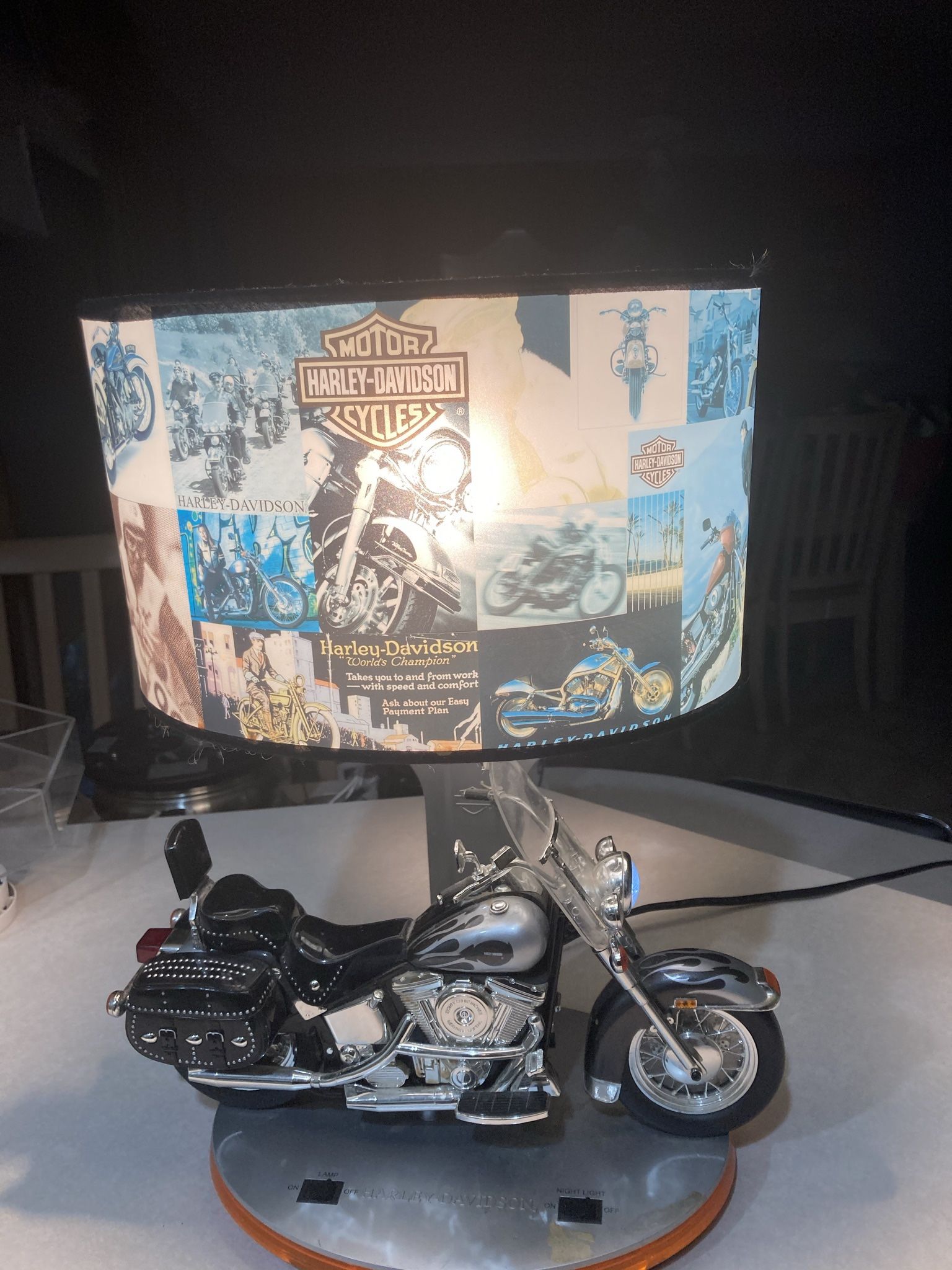 Harley Davidson Motorcycle Lamp And Night Light 