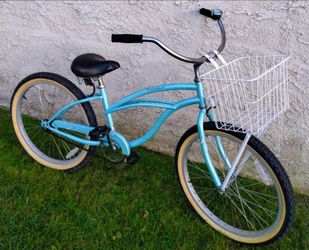 Women's Firmstrong 24" Beach Cruiser bike bicicleta basket