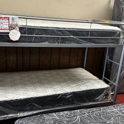 Twin Over Twin Metal Bunk Bed Frame