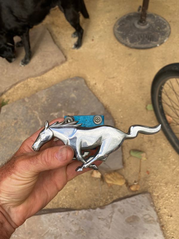 Vintage Ford Mustang Hood Ornament Metal Center Grill Emblem for Sale in Encinitas, CA OfferUp