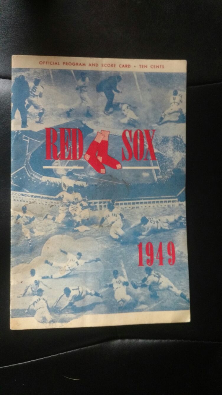 Make me a reasonable offer... 1949 Red Sox official program & scorecard