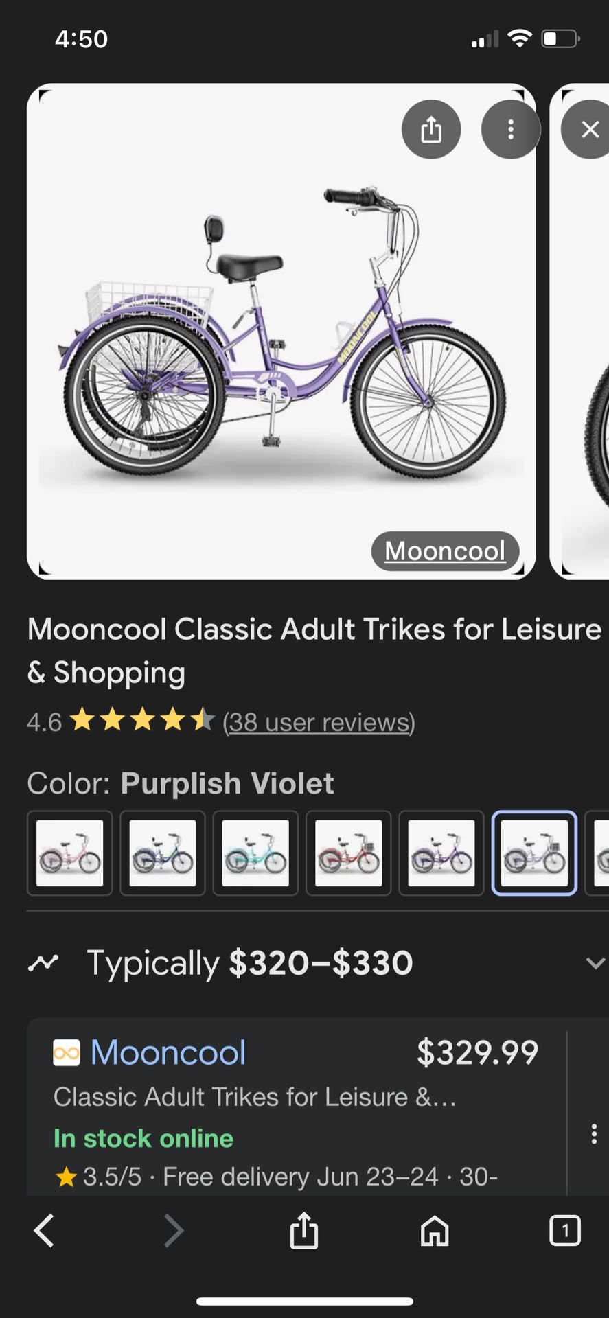 Mooncool Adult Tricycle