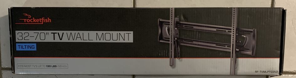 Tv wall mount tilts 32-70” tv up to 130 lbs rocket fish new never opened