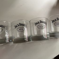 - 4 Jack Daniels Whiskey Old No.7 Brand Rocks Whiskey Glass