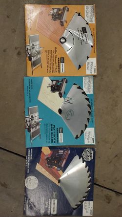 Variety Chop up/table saw blades! Cut off weed blade.