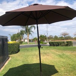 Brown Outdoor Patio Umbrella