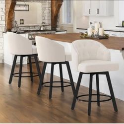 3 Swivel Bar Stools for kitchen island, new in box