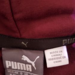 XL Burgundy Puma Hoodie