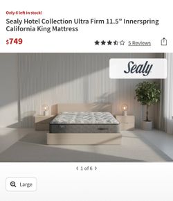 Brand New Sealy Firm Cali King
