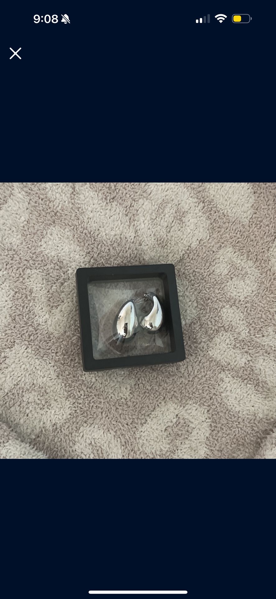 Silver Chunky Earrings