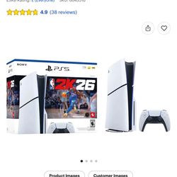 PlayStation 5 Slim Disc Edition With NBA 2k26