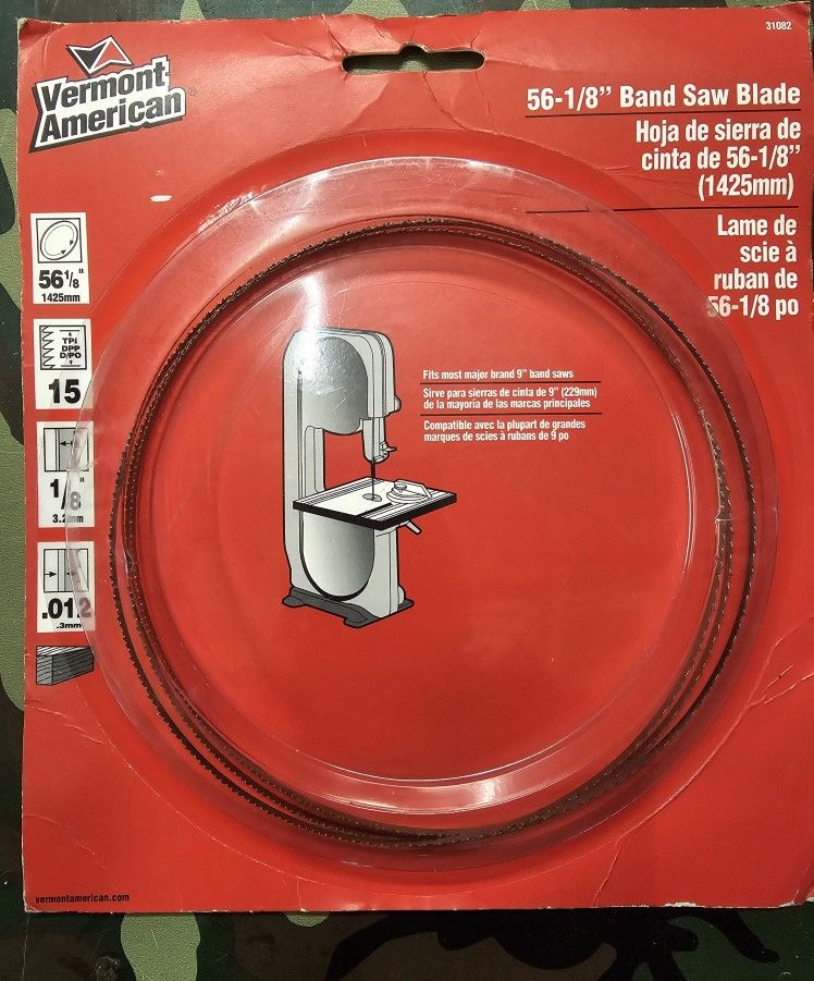Band Saw Blade (56-1/8") 1/8" x 15 TPI