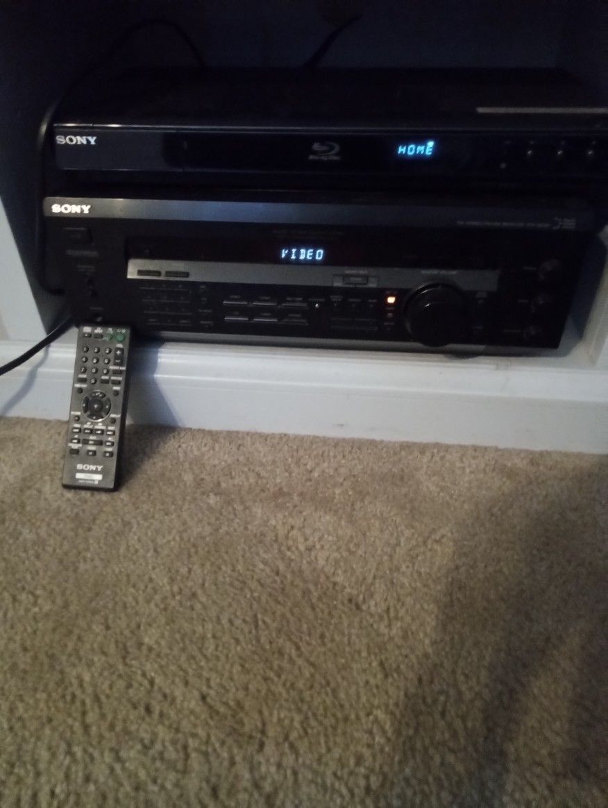 Sony Receiver, Sony DVD Player With Remote
