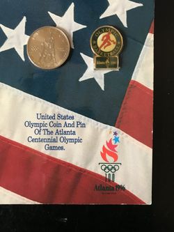 1996 Atlanta Centennial Olympic Games Coin and Pin Set