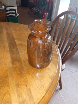 Brown Glaze Drip Pottery