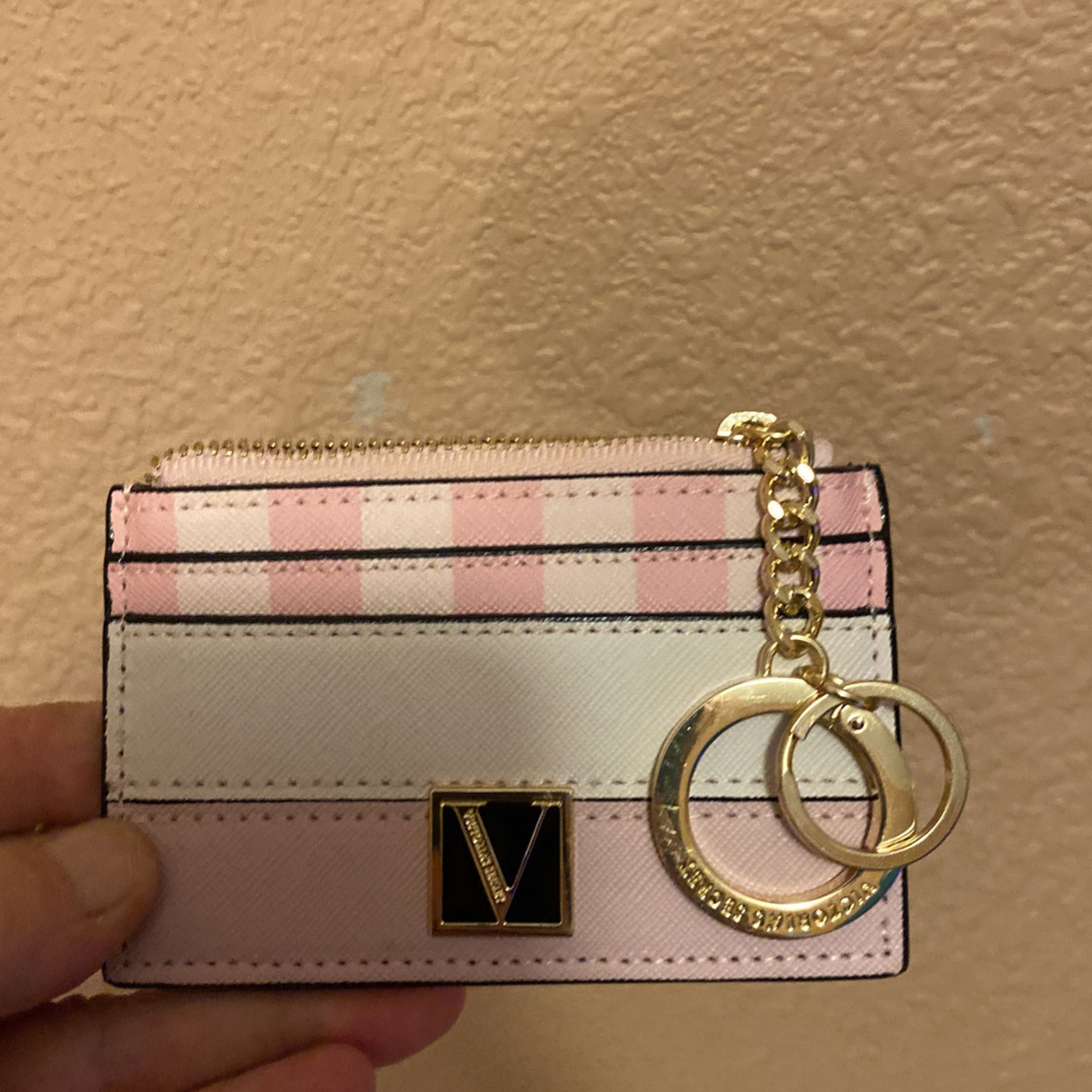New Victoria Secret Leather Card Wallet With Money Pocket Keychain $6firm C My Other Wallets Ty