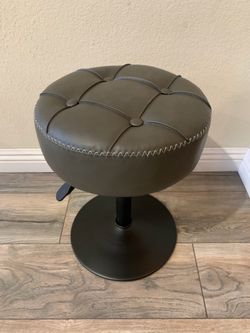Grey Vanity Stool